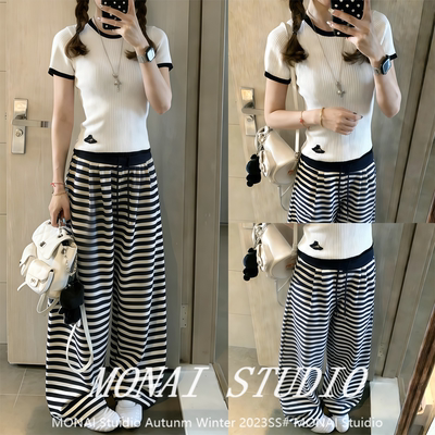 【五零伍零Wuling~】条纹休闲裤