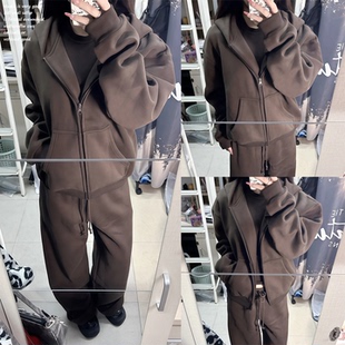 【SKK store~】美拉德穿搭宽松卫衣外套上衣女百搭低腰休闲裤套装