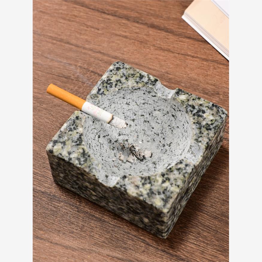 天然石材烟灰缸创意个性