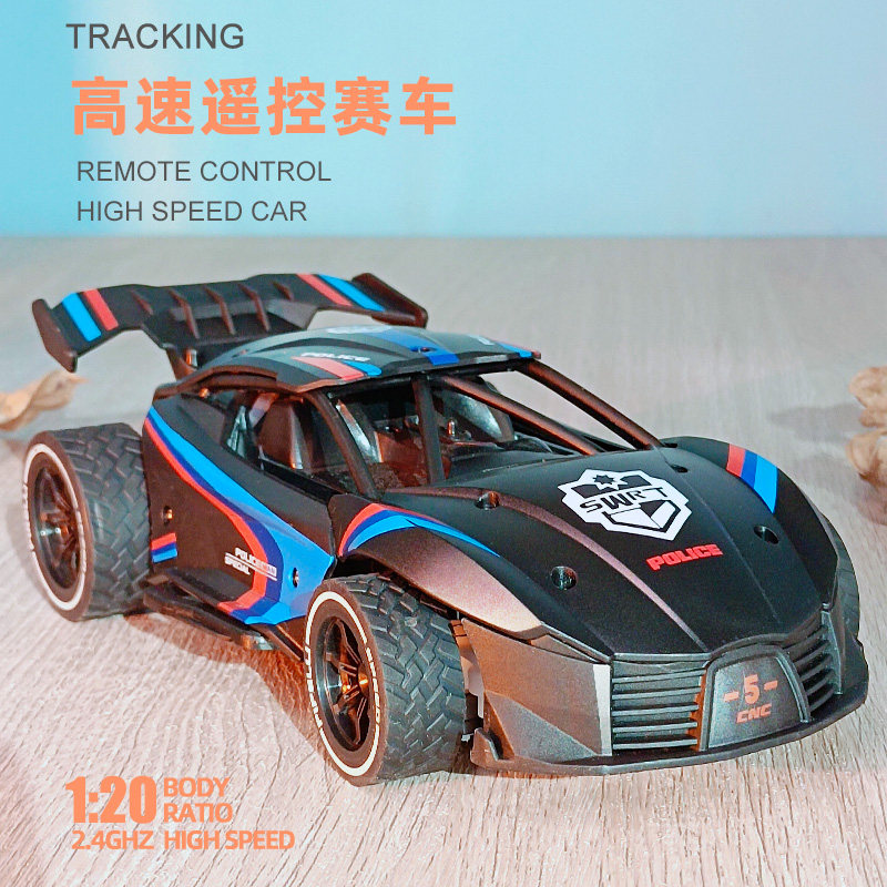 漂移遥控警车模型迷你小跑车rc赛车电动玩具儿童男孩2021年新款