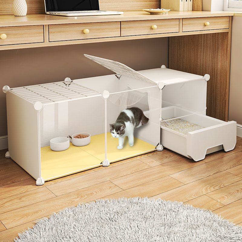 猫笼子家用室内猫厕所一体猫砂盆猫咪猫屋别墅专用猫咪屋舍猫空笼