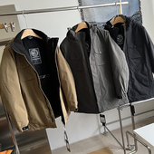 户外工装 风 冬季 防风防水 男士 轻量可收腰抽绳保暖休闲连帽棉衣