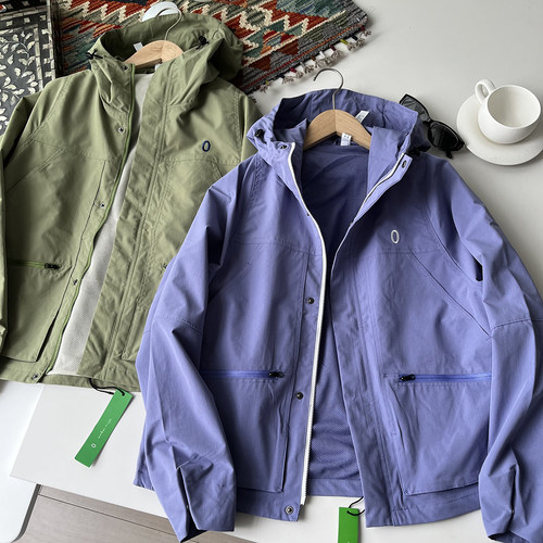 山系穿搭 城市户外机能风 小众设计宽松廓形工装运动冲锋衣外套