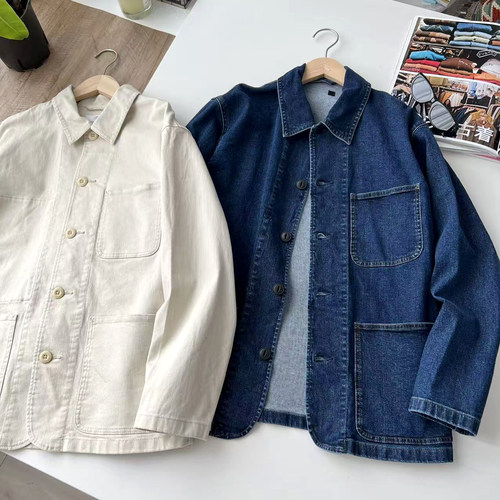 北野U家休闲牛仔茄克夹克