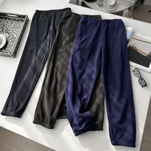 松紧腰运动休闲束腿摇粒绒卫裤 秋冬男款 轻盈蓬松保暖 基础百搭款