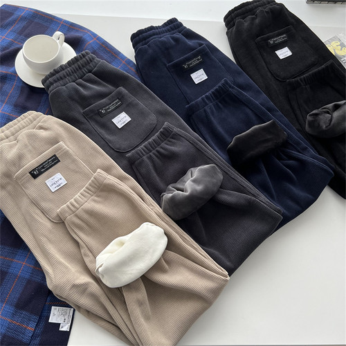 长裤直筒日系复古柔软