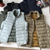 北野U家 休闲羽绒马甲BY2294 高级轻型羽绒背心 秋冬男装 女装