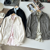 秋季 茄克 新款 女装 北野U家 式 合作款 牛仔衬衫 水洗产品BY63605