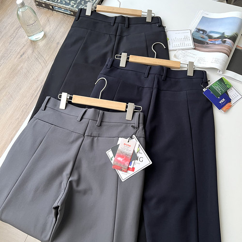 防水 如意腰 行政系列秋冬保暖弹力通勤商务男士休闲直筒裤