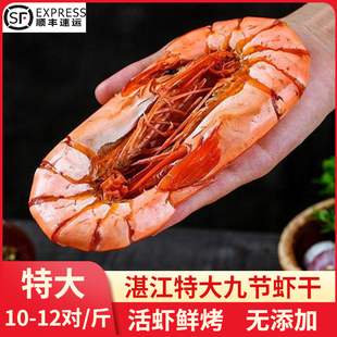 特大即食九节虾虾干竹节虾斑节虾高蛋白无添加海鲜干货礼盒烤虾干