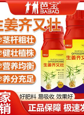 芭宝生姜齐又壮生姜专用增产叶片肥厚膨大增产增收专用绿色水溶开