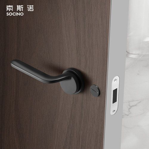 索斯诺简约卧室门锁静音北欧锁具