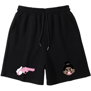 宽松嘻哈美式vintage街头说唱风运动休闲短裤女2026夏季新款卫裤