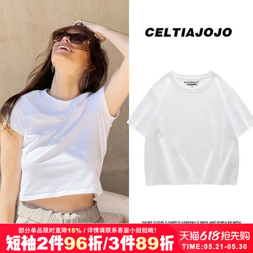 vintage宽松美式短款t恤女