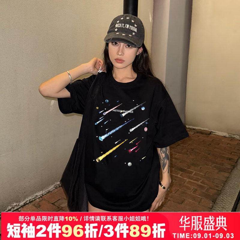 复古vintage街头甜酷短袖t恤夏季图片