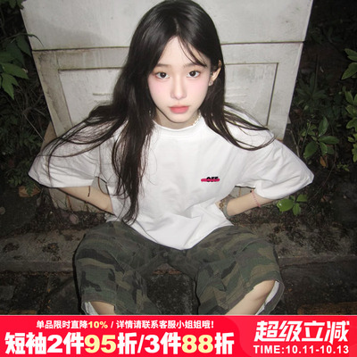 bf风宽松小众短袖t恤潮