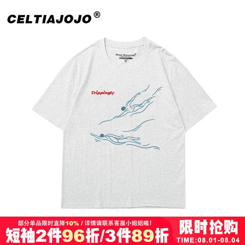 ulzzang小众复古纯棉短袖t恤潮