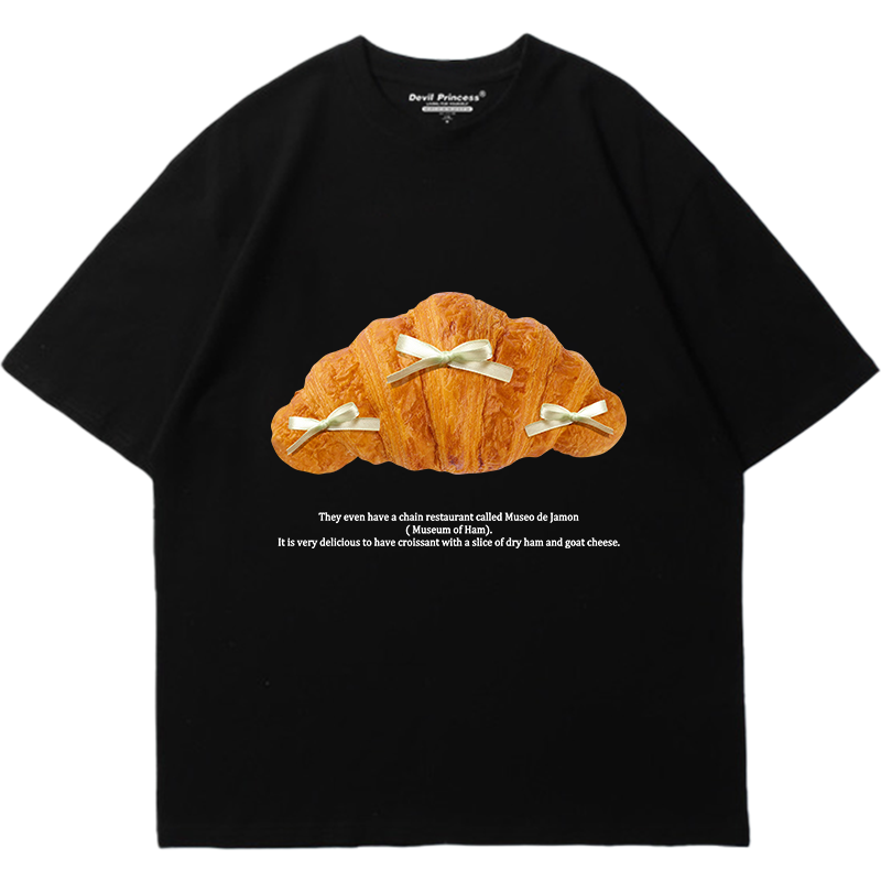 ins风宽松韩系小众别致夏季新款纯棉白色短袖t恤女chic休闲半袖潮