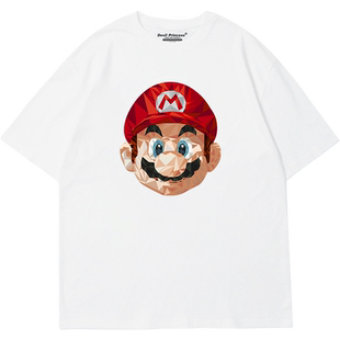 ulzzang宽松小众设计感纯棉印花短袖t恤2026年春夏新款男女款内搭