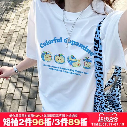 复古chic设计感短袖t恤女