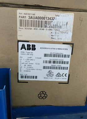 ABB变频器ACS250-0U-07A0-2+B063+F 议价