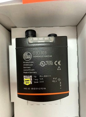 易福门ifm O3D303 3D视觉相机 未使用 议价