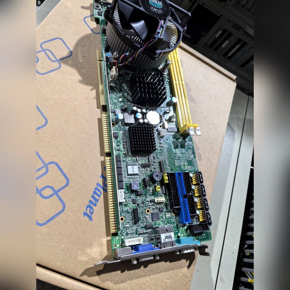 研华工控主板 PCA-600VG带CPU和散热风扇成色 议价