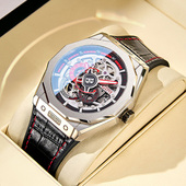 手表名正品 2025年新款 布加迪男士 牌全自动机械男表潮流送礼物十大