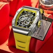 牌全自动机械男表商务时尚 德国布加迪手表男士 名正品 送礼潮流十大