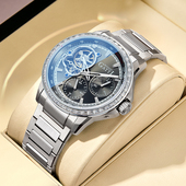 腕表时尚 2025年新款 布加迪手表全自动机械表德国男士 商务休闲防水
