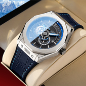 时尚 德国布加迪手表全自动机械男表名正品 牌腕表男士 夜光防水十大