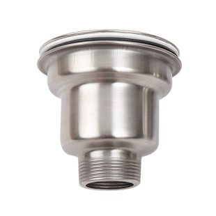 厨房水槽洗菜盆304不锈钢110全钢提篮下水器洗碗池单槽双槽下水管