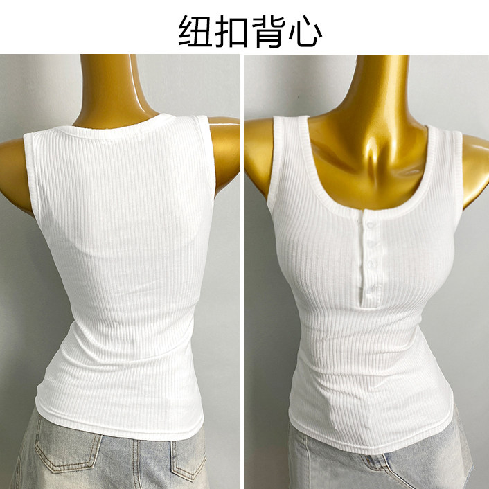 白色吊带背心女夏季薄款内搭性感打底衫J外穿修身显瘦无袖t桖上衣