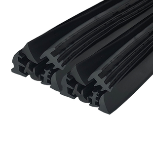 断桥铝合金塑钢门窗固定玻璃密封皮条T型硅橡胶玻璃密封胶条压条