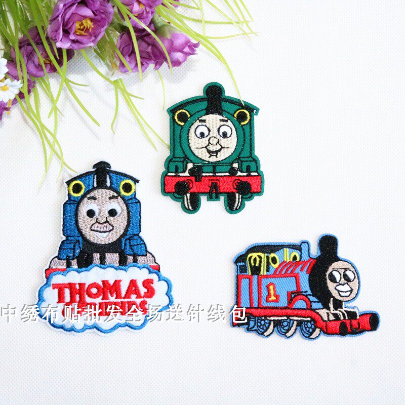 儿童最爱托马斯卡通布贴补丁贴布服装辅料装饰贴花刺绣补洞贴布