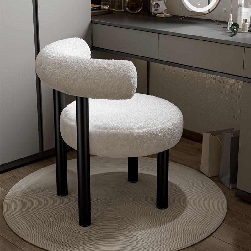 网红化妆椅家用靠背椅简约美甲椅子轻奢高级感女生卧室梳妆台凳子