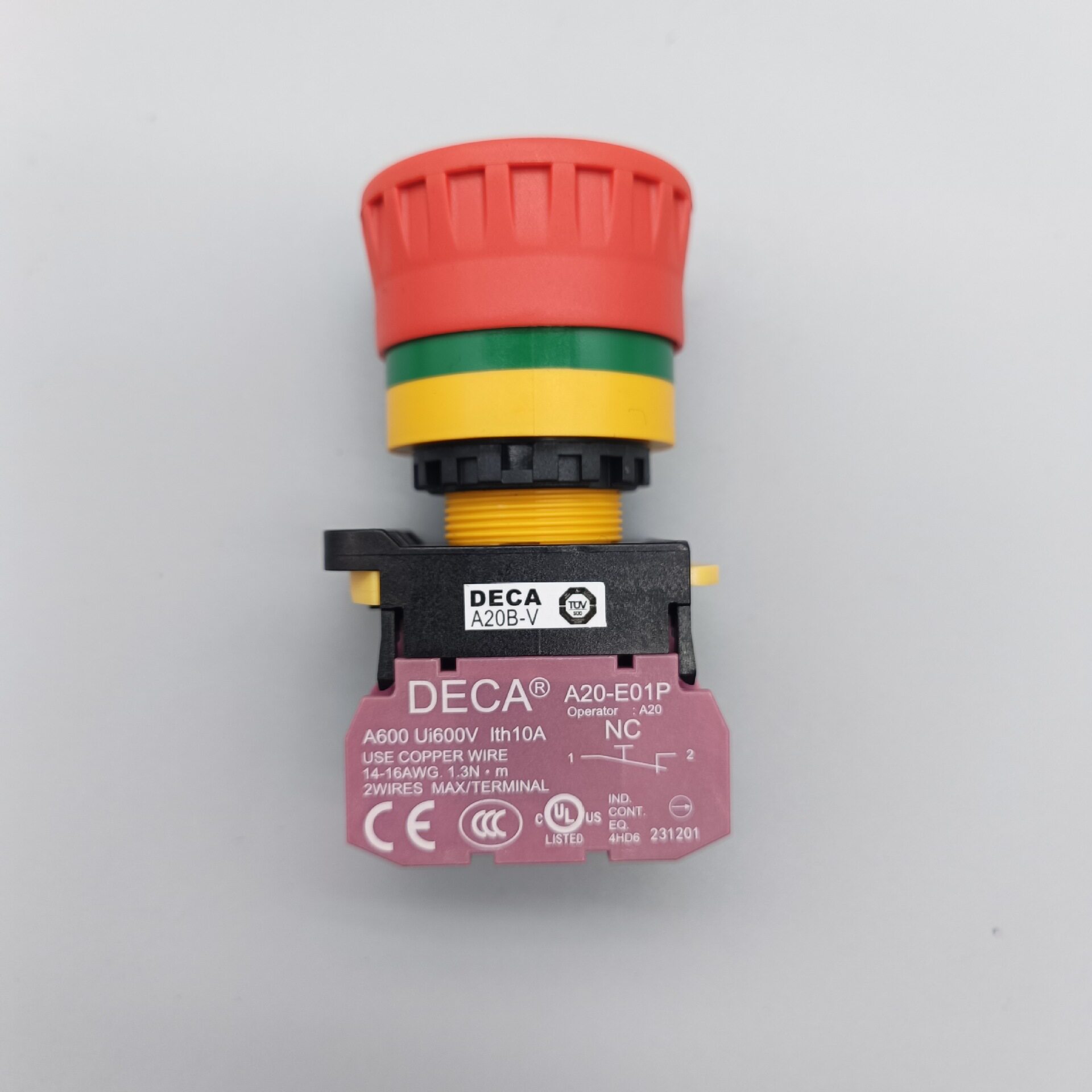 斗山叉车BWP15电动托盘车急停开关电源紧急断电开关A20-E01P