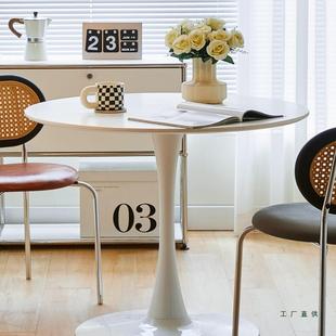 简约现代公司洽谈接待茶几家用学习客厅阳台床边大圆桌餐桌椅组合