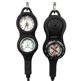 潜水三联表残压表深度表指北针碳纤维编制高压管潜水装备调节器