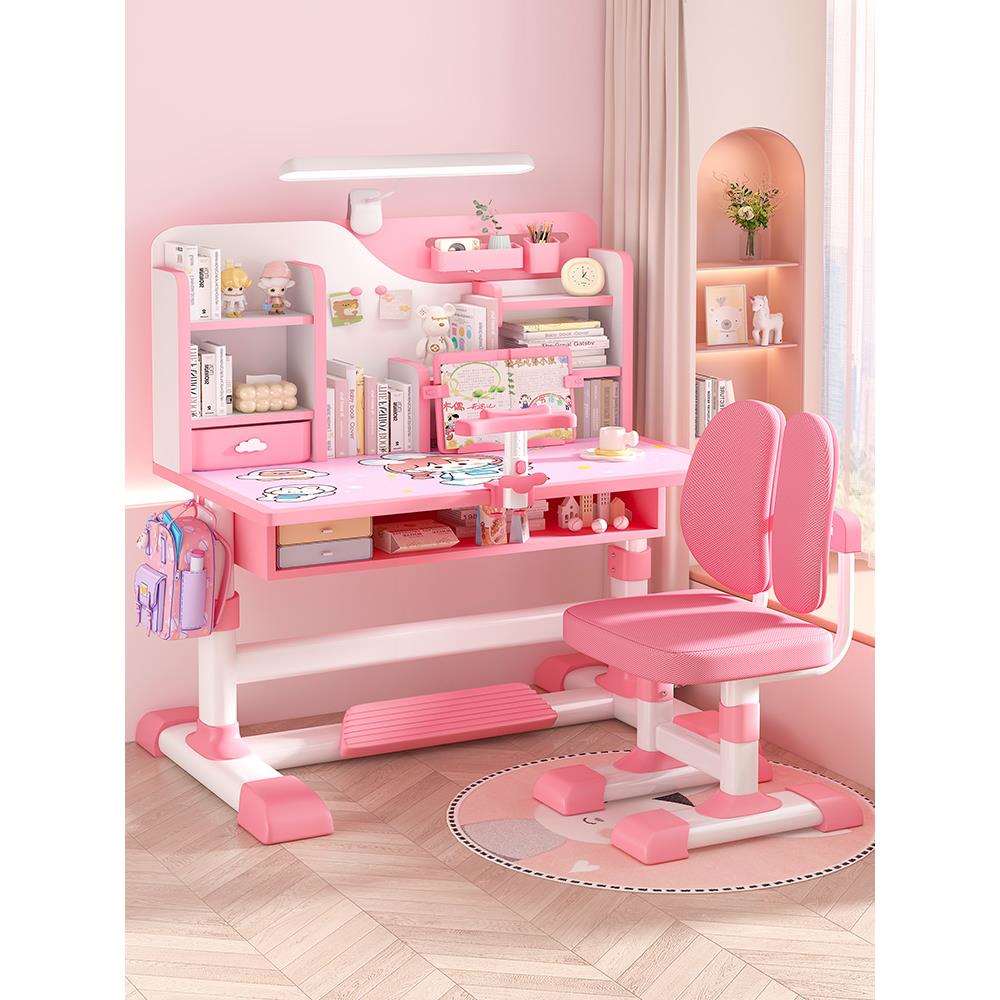 儿童学习桌家用小学生写字作业书桌简约小孩课桌椅可升降桌子套装