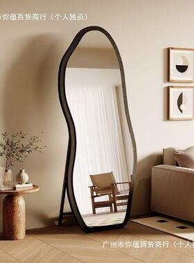 法式复古全身镜落地镜家用设计师异形穿衣镜高级感网红试衣大镜子