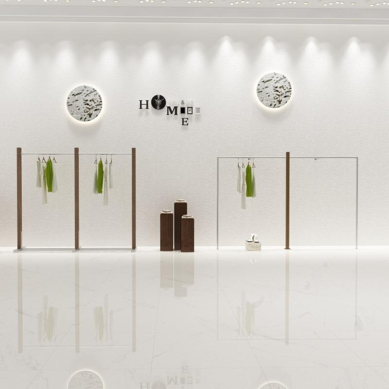 服装店展示架上墙挂衣架女装店不锈钢落地衣架买手店衣服陈列货架