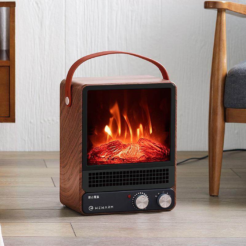 仿真火焰取暖器电热暖气家用浴室暖风机复古壁炉