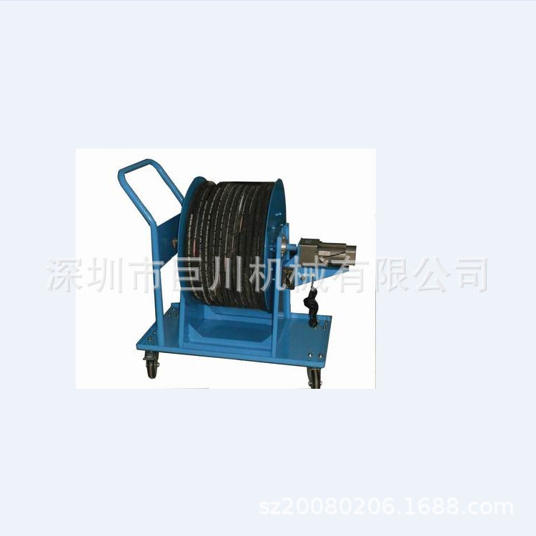 TI5011电动收放卷盘 空气管自动卷盘 巨川油管自动卷管器卷盘厂家