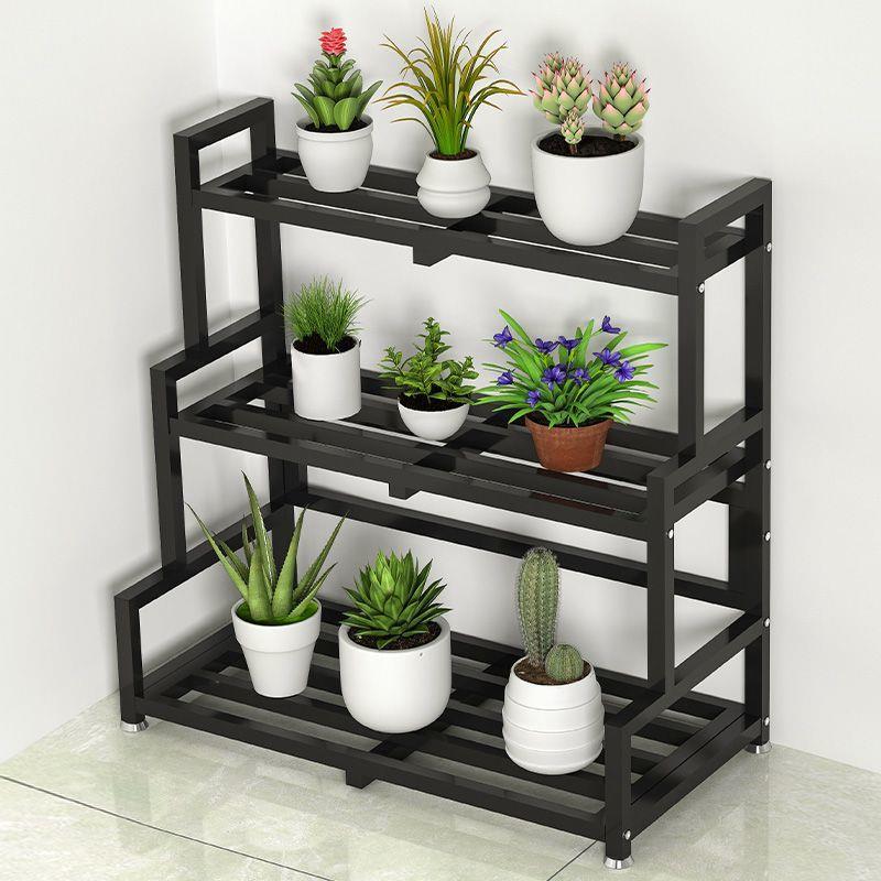 花架置物架阳台不锈钢落地式花架子花盆架户外多层架室外盆栽铁架