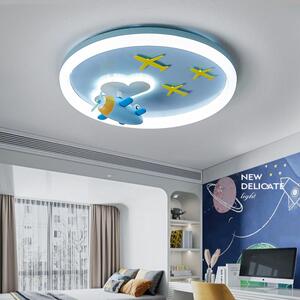 儿童房灯卡通飞机现代简约女孩卧室灯创意北欧宝宝房间男孩吸顶灯