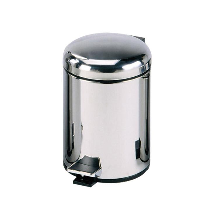热卖现货家用20L大号不锈钢圆盖脚踏垃圾桶卧室卫生间垃圾桶