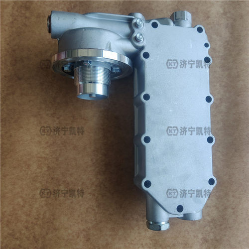 6742-01-5041机油散热器盖小松发动机SAA6D114E-3冷却器配件
