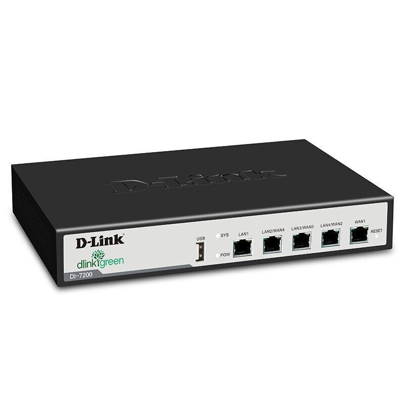 D-link友讯DI-7200多WAN口宽带叠加节能企业行为管理认证路由