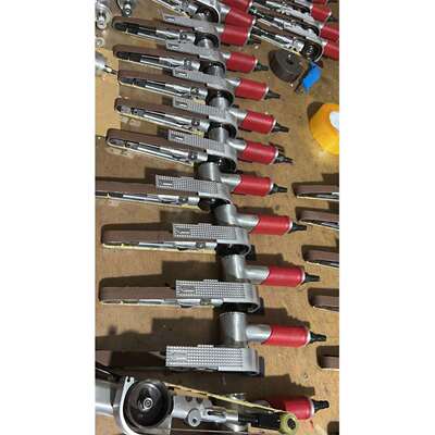 20毫米工业级气动砂带打磨抛光拉丝机多功能2公分环带磨边机